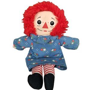Vintage 1987 12"‎ Raggedy Ann, Doll with a Heart PLAYSKOOL #70101